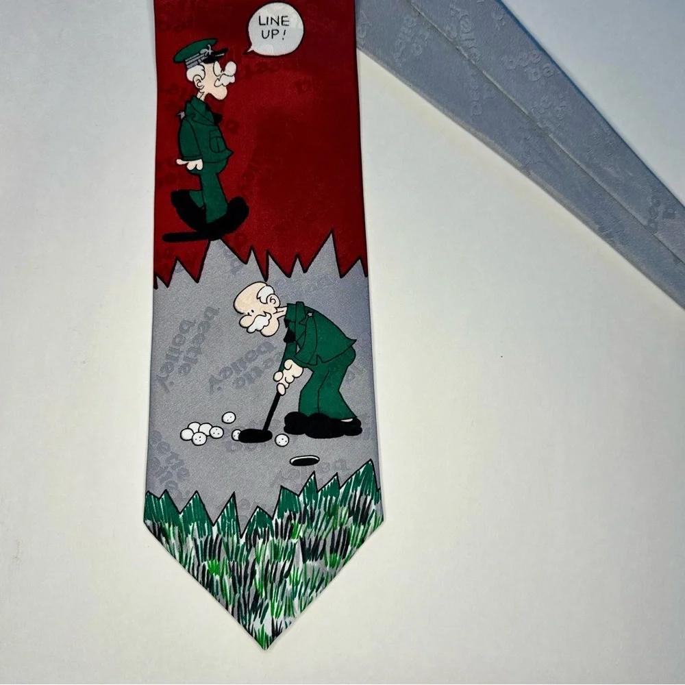 Vintage 1993 Golf beetle bailey by Mort Walker by King Features Classic Tie